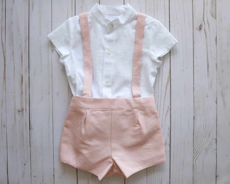 Traditional boy romper set