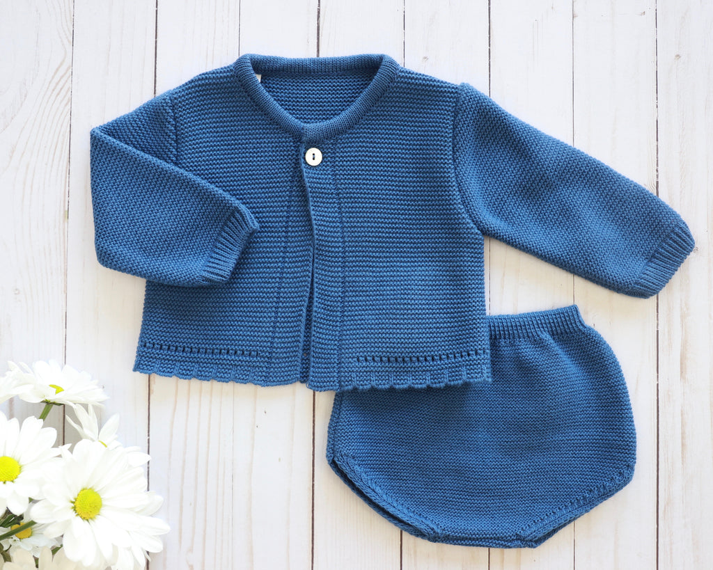 Baby boy 2-pieces set with sweater and nappy cover