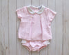 Top round neck pink set